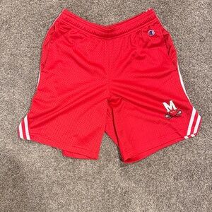 Champion Red Men's Sports Shorts
